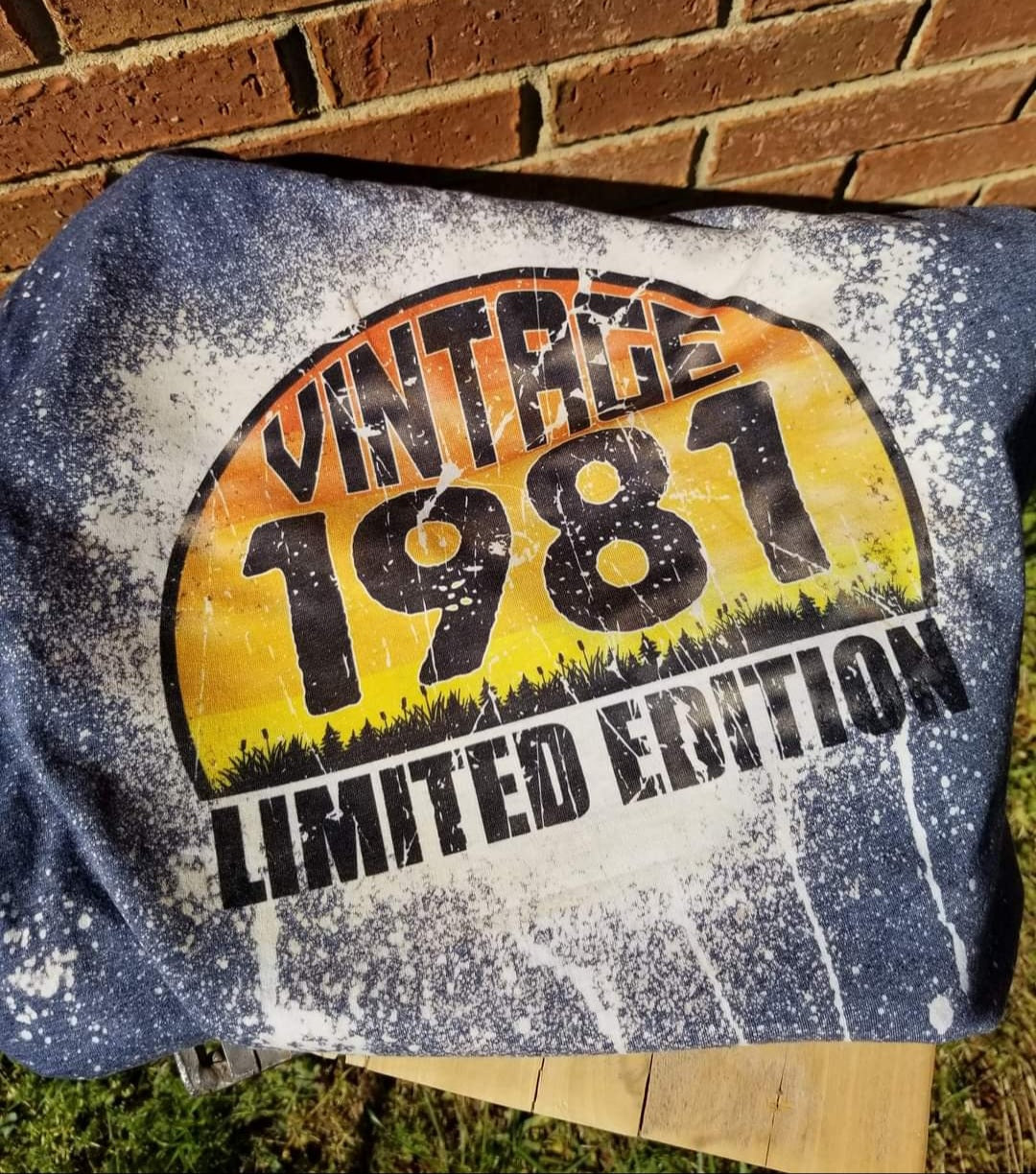 Limited edition vintage birth year tee