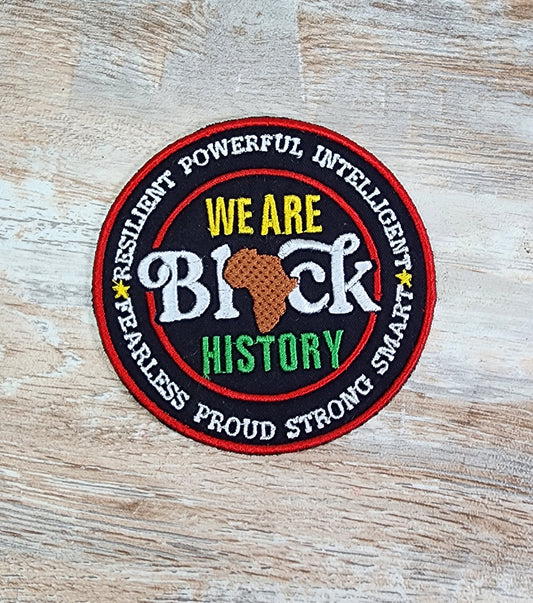 We are Blk history 3.5 inch patch