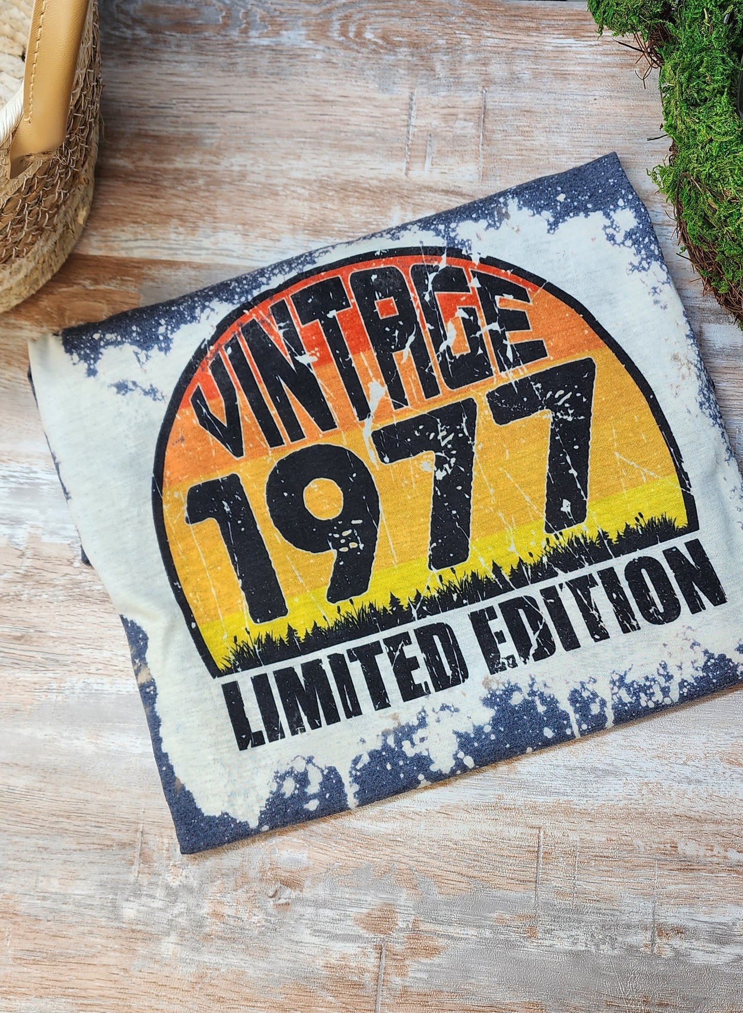 Limited edition vintage birth year tee