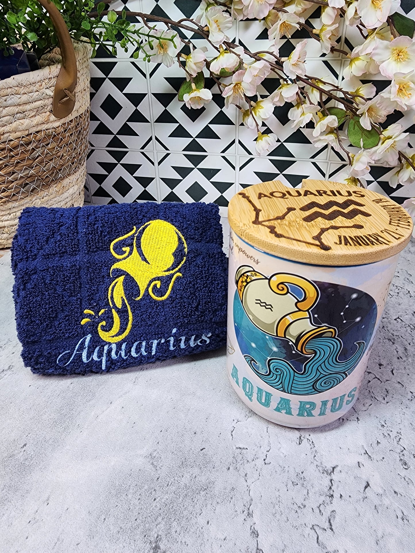 Astrology mug Aquqrius set