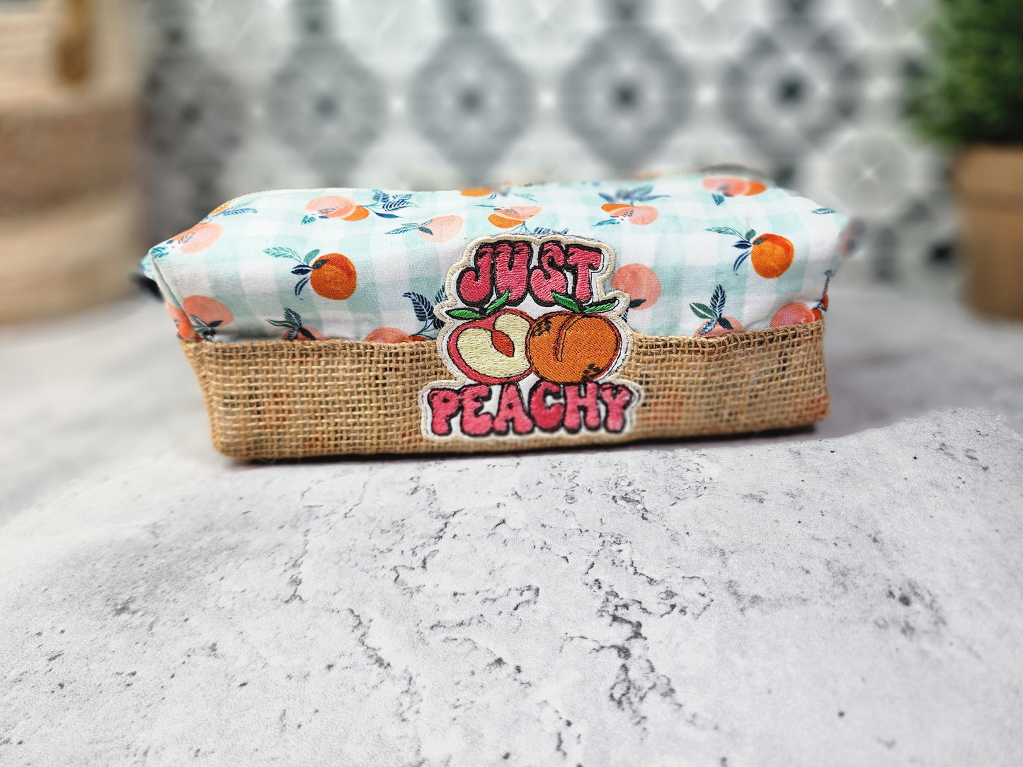 Just peachy boxy bag